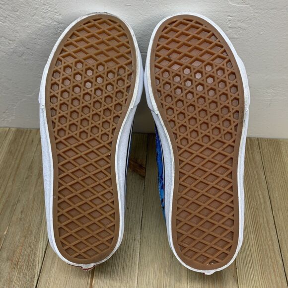 VANS® Kids US Size 2.5 Sk8-Mid Reissue V Shark Swim Sneakers Skater Black Blue - Picture 5 of 9